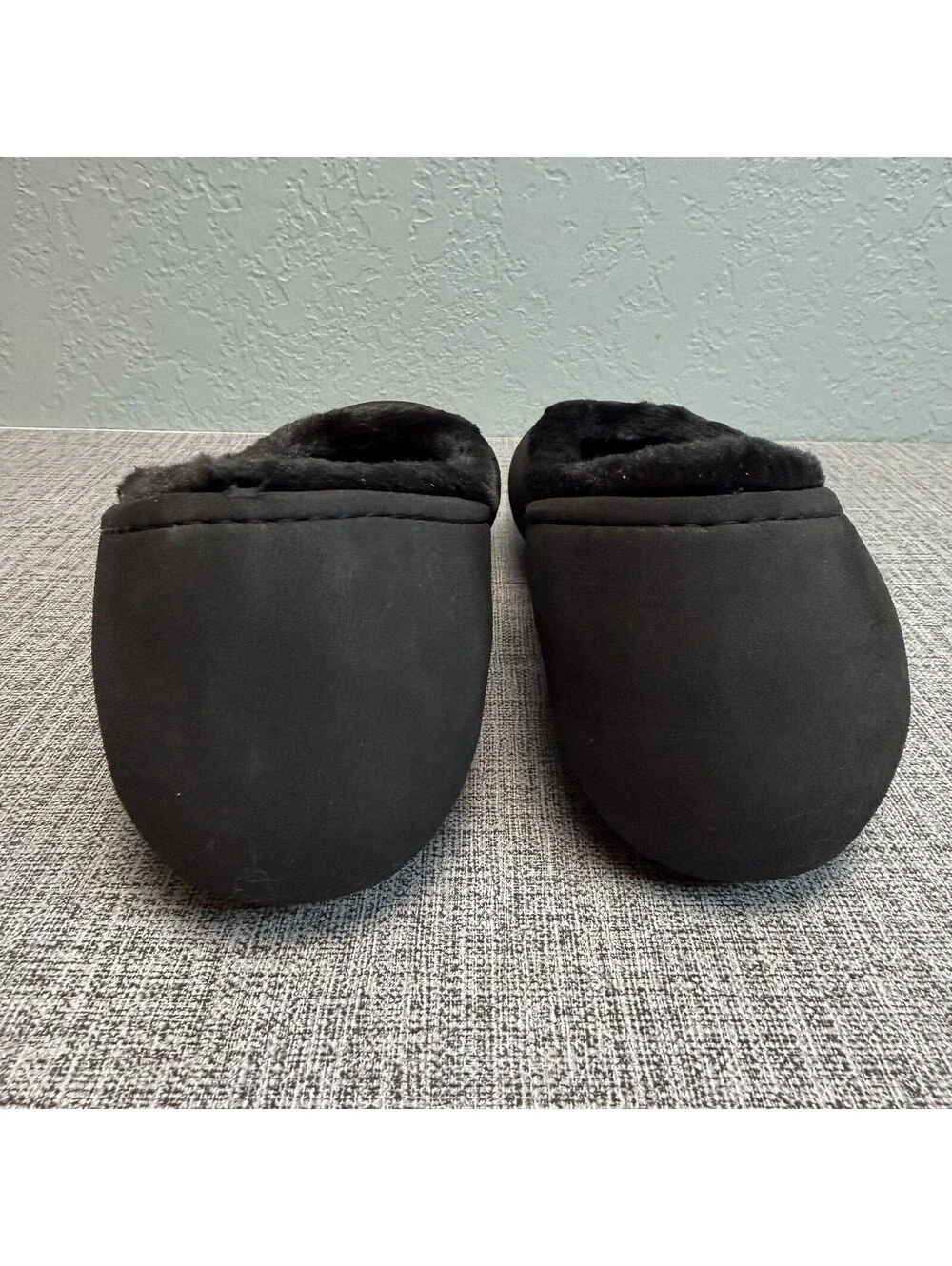 Crocs Shoes Womens Sz 8 Black Nanook Fuzz Collection Lined Ballet Flats Loafers